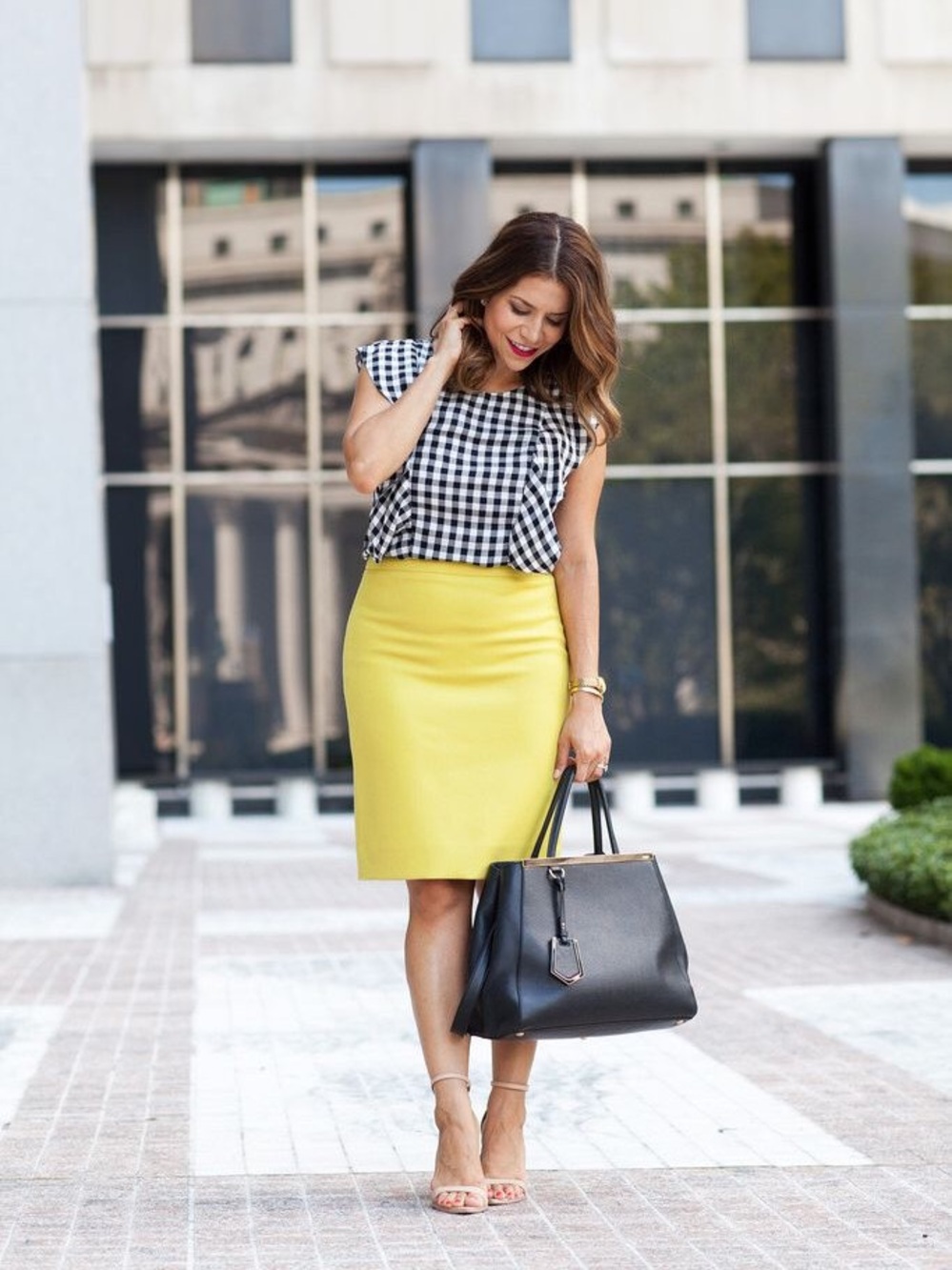 J. Crew Chartreuse Pencil Skirt